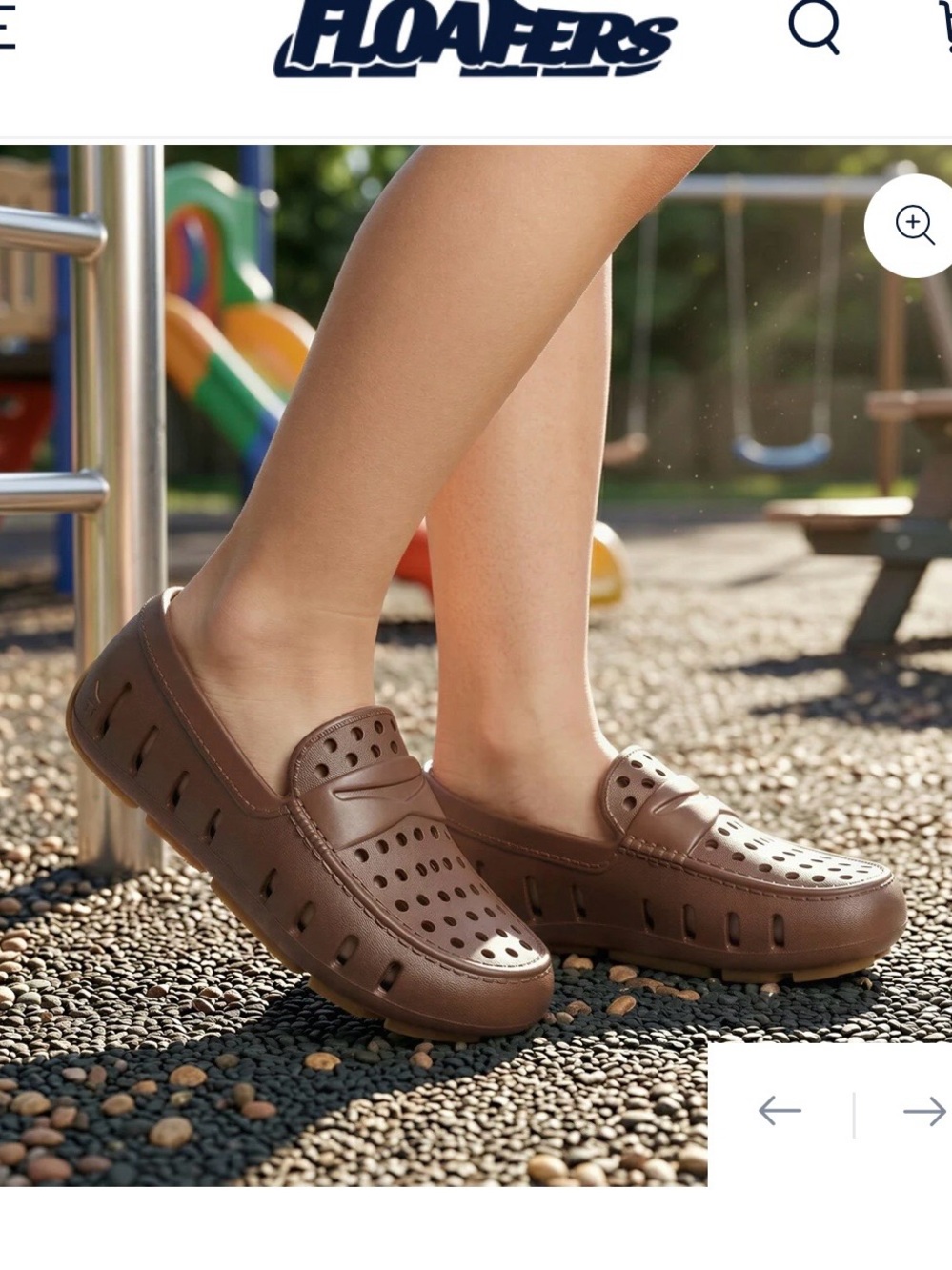 Kids Brown Slip-On Clog Mules - Lightweight Perforated Design